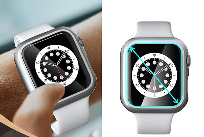 Anank Watch 45MM Glass with Case | Silver Anank Watch 45MM Glass with Case | Silver